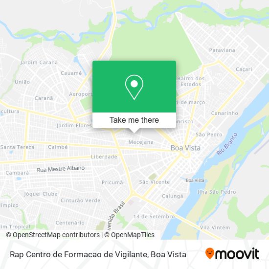 Rap Centro de Formacao de Vigilante map