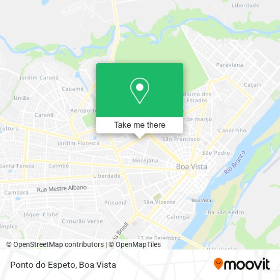 Ponto do Espeto map