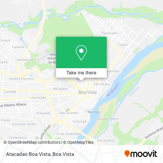 Atacadao Boa Vista map