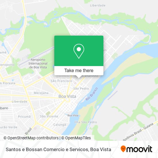 Santos e Bossan Comercio e Servicos map