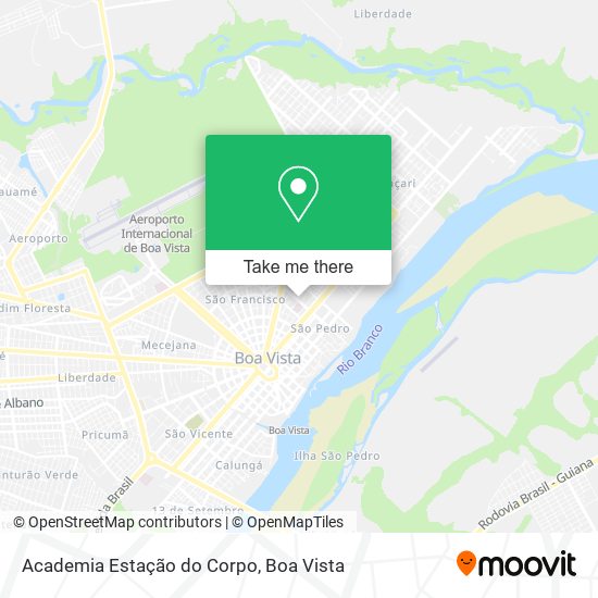 Mapa Academia Estação do Corpo