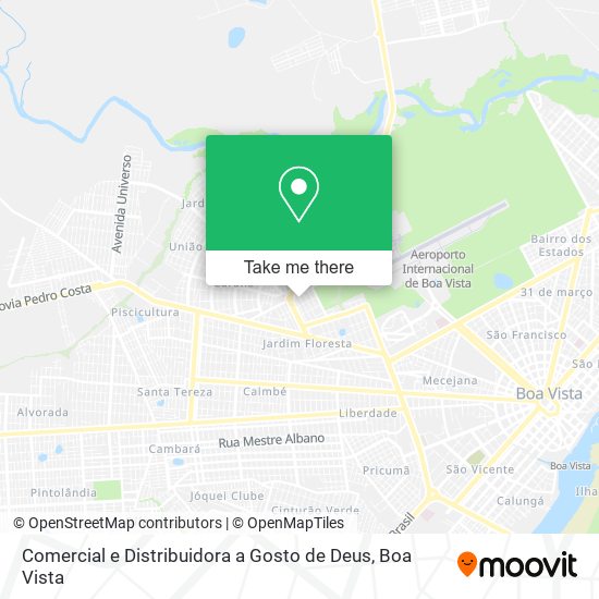 Mapa Comercial e Distribuidora a Gosto de Deus