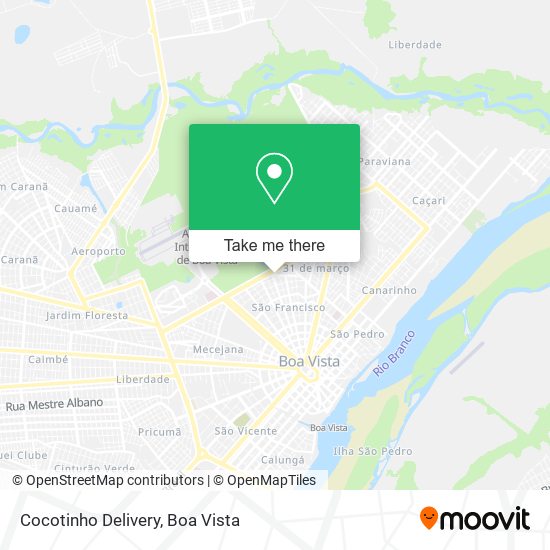 Cocotinho Delivery map