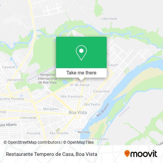 Mapa Restaurante Tempero de Casa