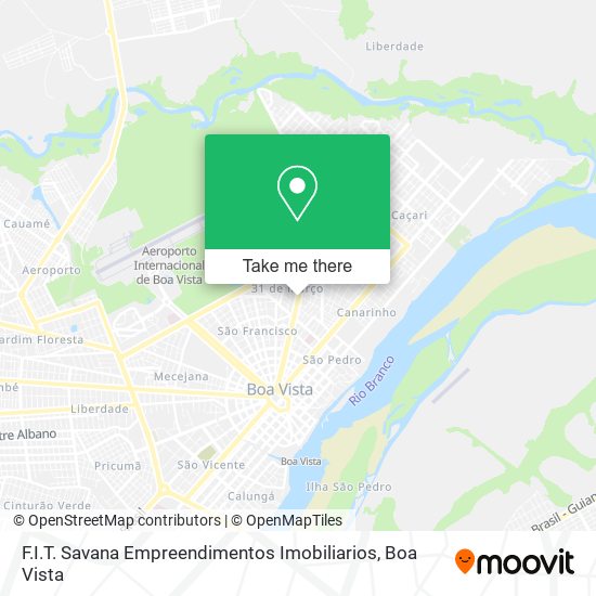 Mapa F.I.T. Savana Empreendimentos Imobiliarios