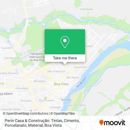 Perin Casa & Construção: Tintas, Cimento, Porcelanato, Material map