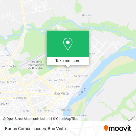 Buritis Comunicacoes map