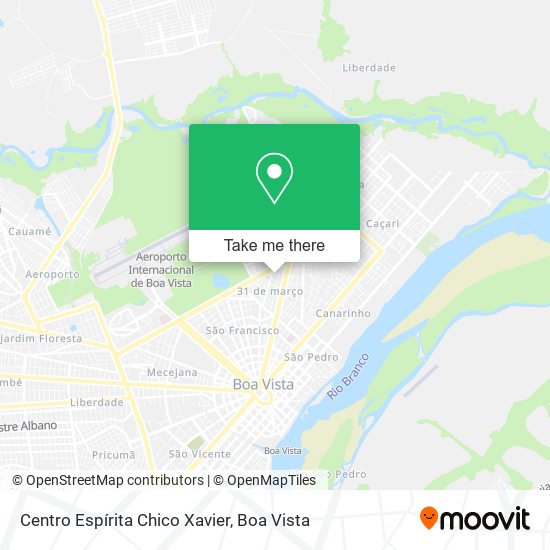 Mapa Centro Espírita Chico Xavier