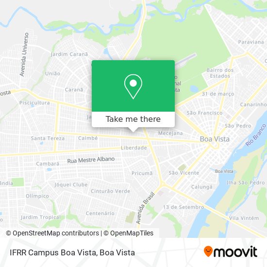 IFRR Campus Boa Vista map