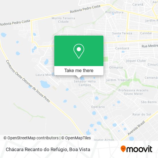 Chácara Recanto do Refúgio map