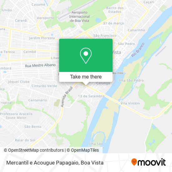 Mapa Mercantil e Acougue Papagaio