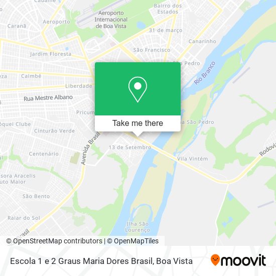 Escola 1 e 2 Graus Maria Dores Brasil map