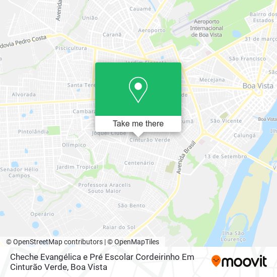 Cheche Evangélica e Pré Escolar Cordeirinho Em Cinturão Verde map