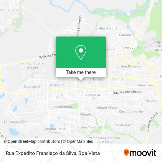 Mapa Rua Expedito Francisco da Silva
