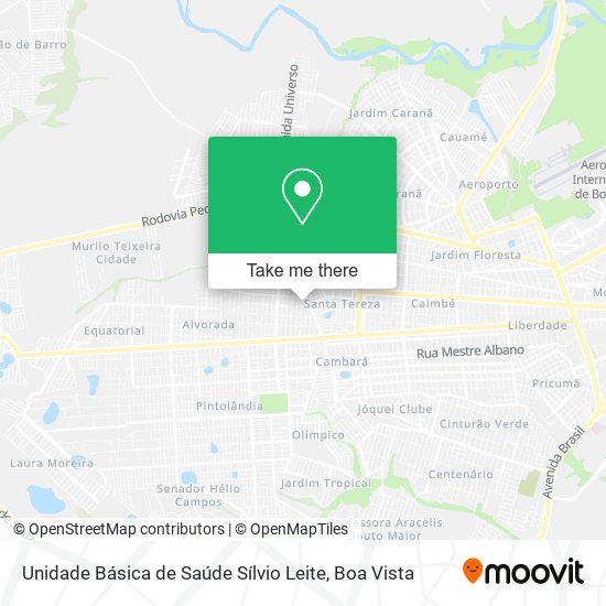 Unidade Básica de Saúde Sílvio Leite map