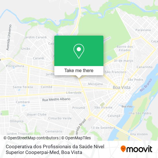 Cooperativa dos Profissionais da Saúde Nível Superior Cooperpai-Med map