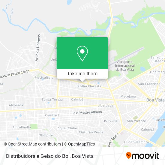 Distribuidora e Gelao do Boi map