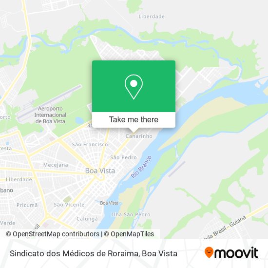 Sindicato dos Médicos de Roraima map