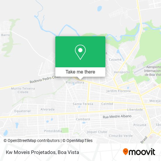Kw Moveis Projetados map