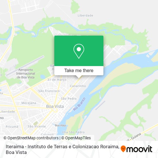 Iteraima - Instituto de Terras e Colonizacao Roraima map