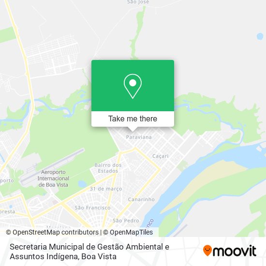 Secretaria Municipal de Gestão Ambiental e Assuntos Indígena map