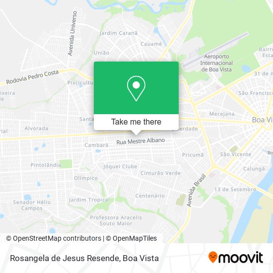 Rosangela de Jesus Resende map