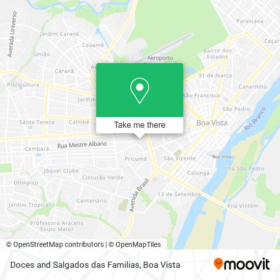 Mapa Doces and Salgados das Familias