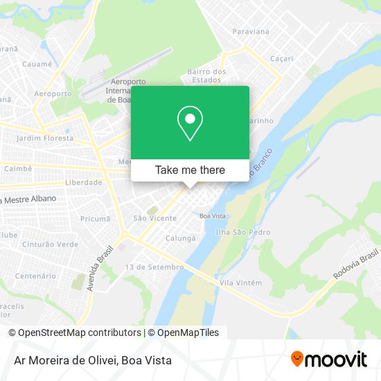 Mapa Ar Moreira de Olivei