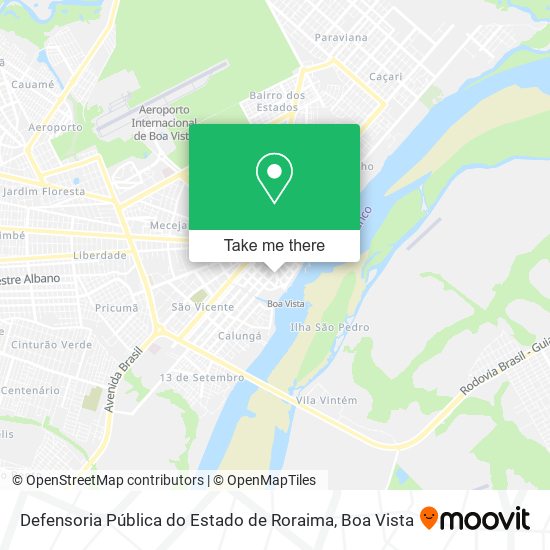 Defensoria Pública do Estado de Roraima map
