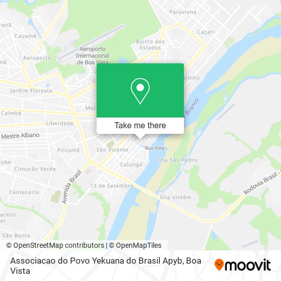 Associacao do Povo Yekuana do Brasil Apyb map