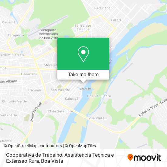 Cooperativa de Trabalho, Assistencia Tecnica e Extensao Rura map