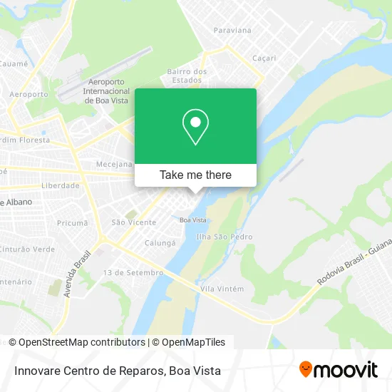 Innovare Centro de Reparos map