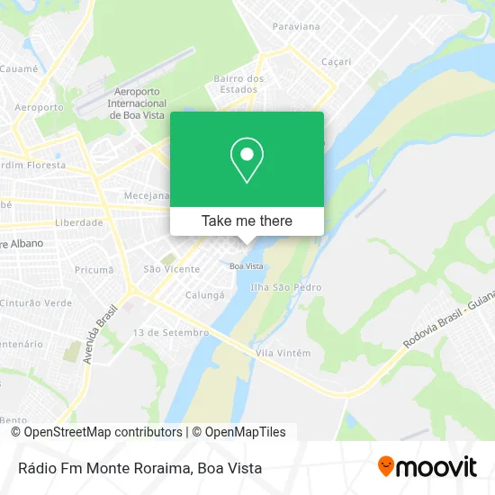 Rádio Fm Monte Roraima map