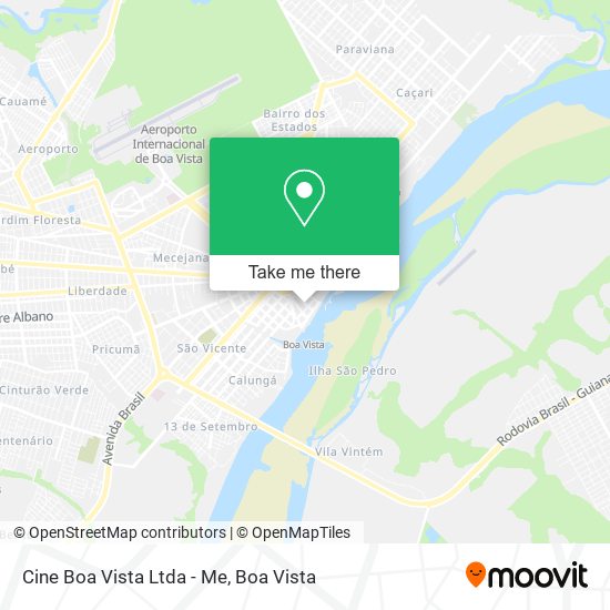 Cine Boa Vista Ltda - Me map