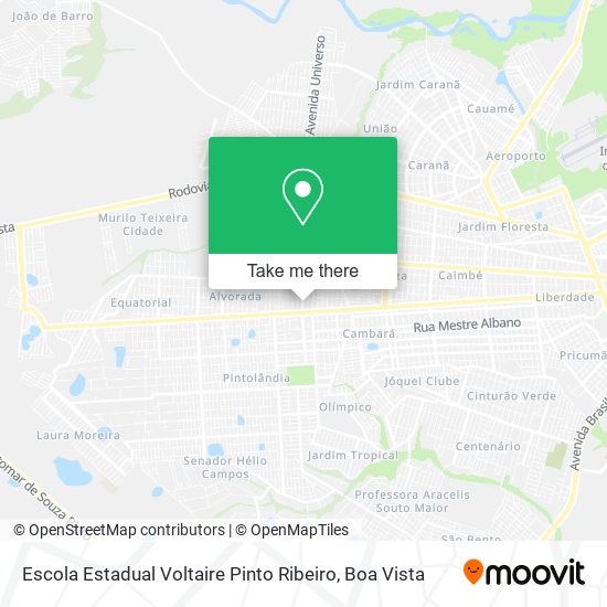 Mapa Escola Estadual Voltaire Pinto Ribeiro