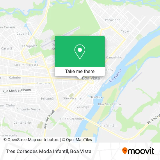 Tres Coracoes Moda Infantil map