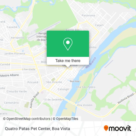 Quatro Patas Pet Center map