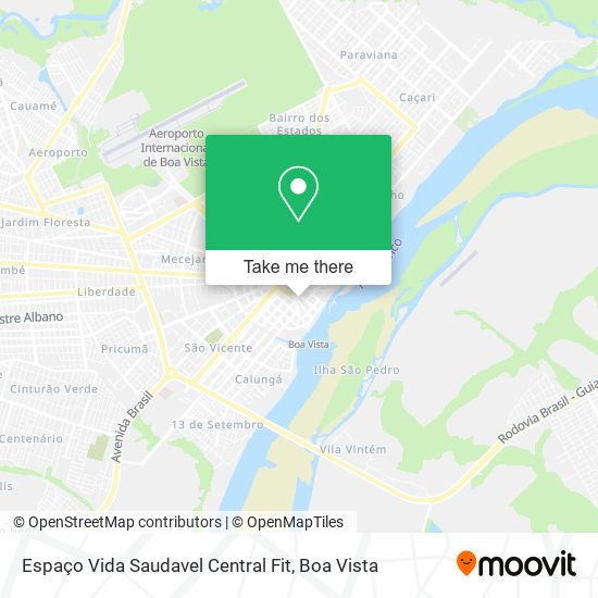 Espaço Vida Saudavel Central Fit map