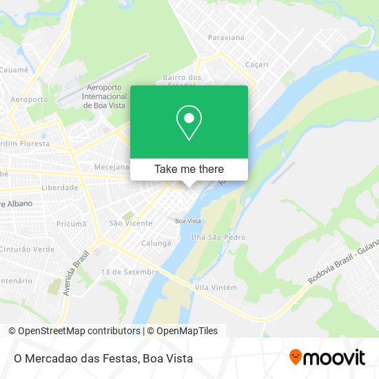 Mapa O Mercadao das Festas