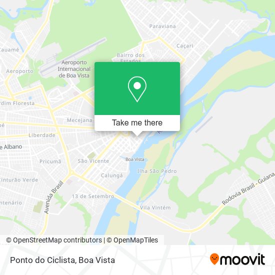 Ponto do Ciclista map