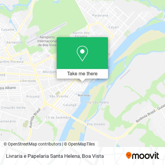 Mapa Livraria e Papelaria Santa Helena