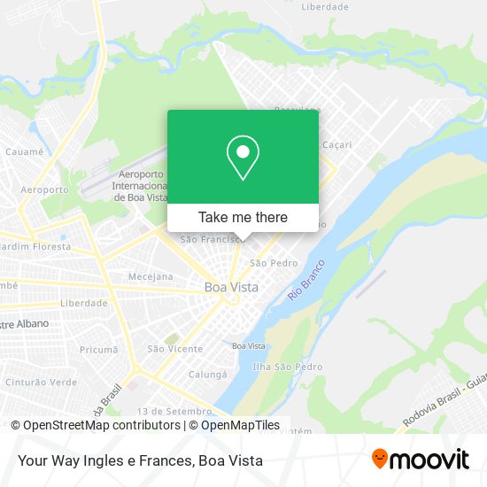 Your Way Ingles e Frances map
