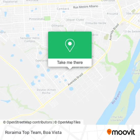 Roraima Top Team map