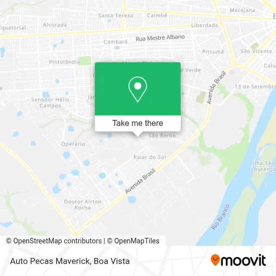 Auto Pecas Maverick map