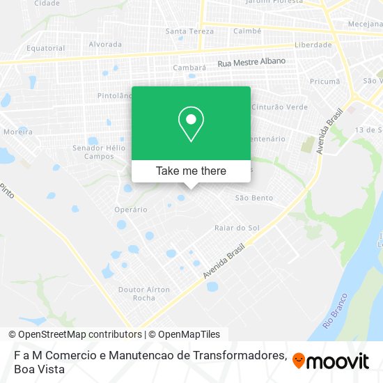 F a M Comercio e Manutencao de Transformadores map