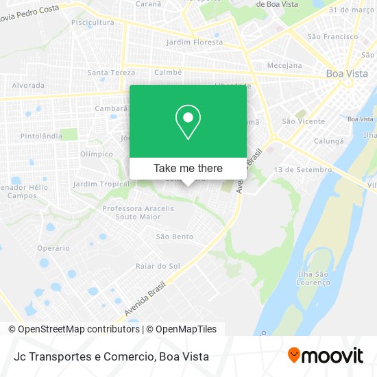 Mapa Jc Transportes e Comercio