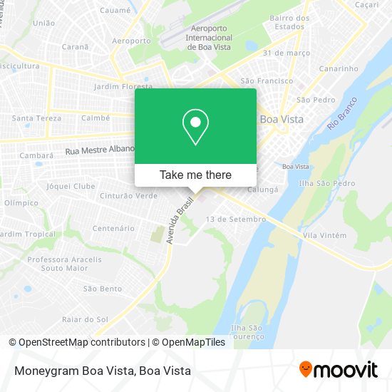 Mapa Moneygram Boa Vista