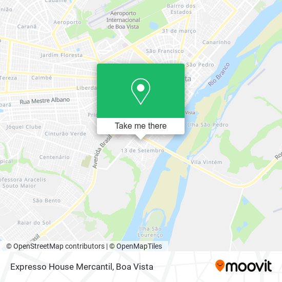 Expresso House Mercantil map