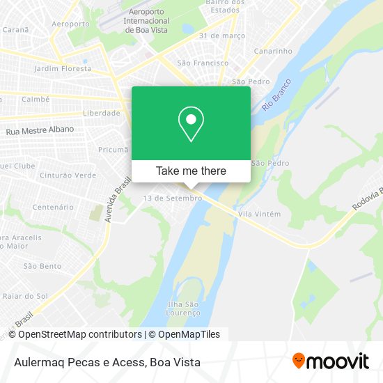 Aulermaq Pecas e Acess map