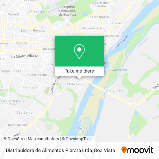 Distribuidora de Alimentos Piarara Ltda map